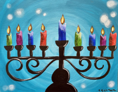 How To Paint A Menorah - Free Online Painting Tutorial