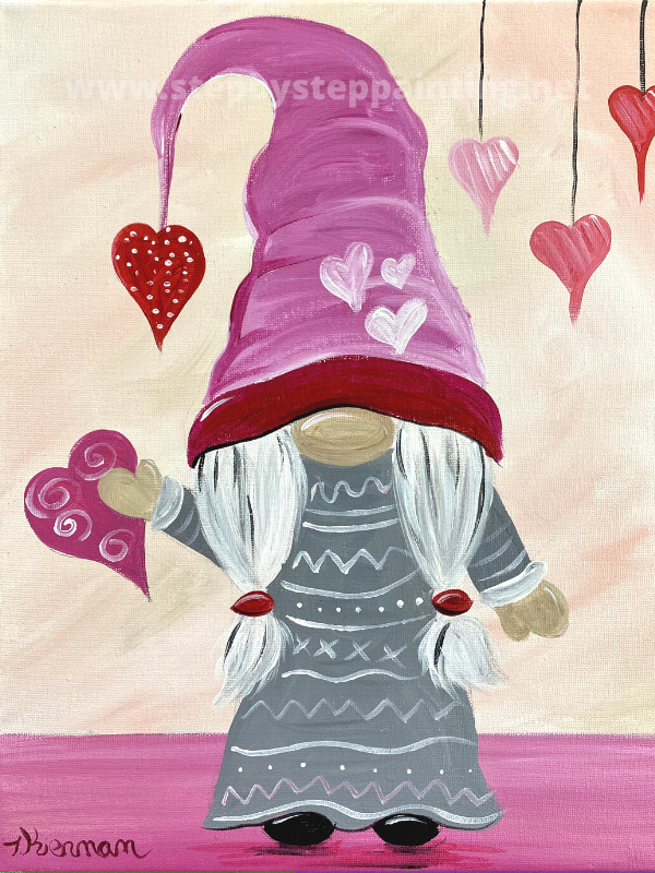 Download How To Paint A Valentine S Gnome Step By Step Painting With Tracie Kiernan