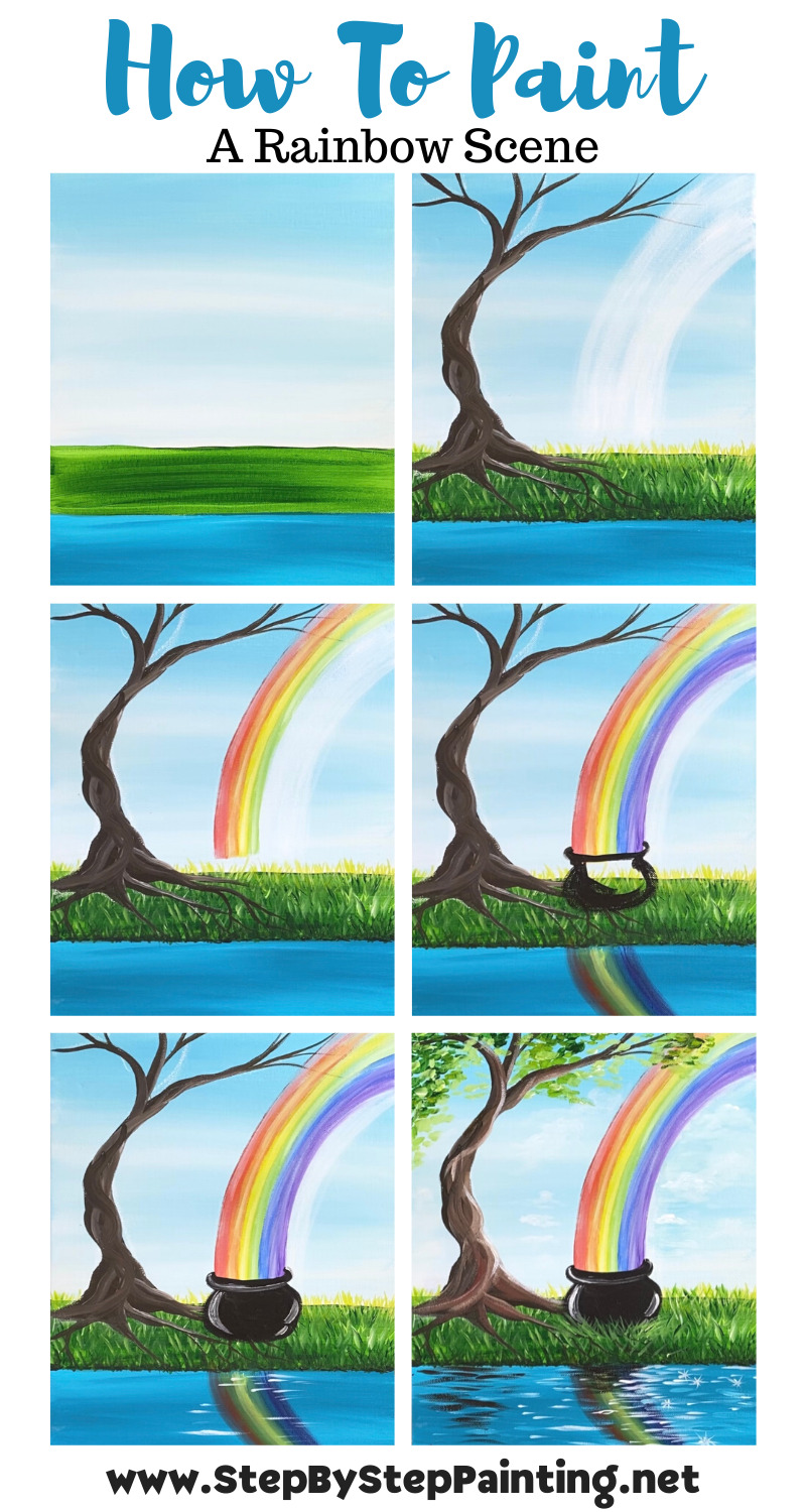 rainbow painting tutorial