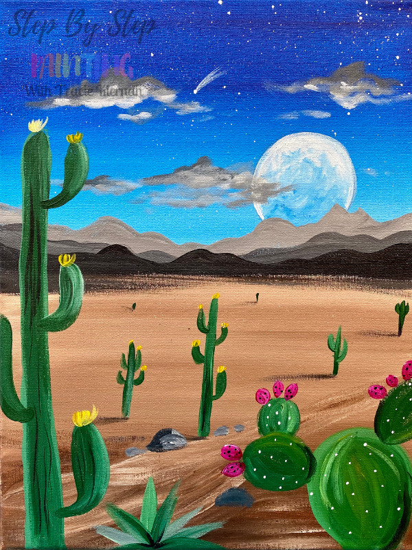 desert small size Original painting Acrylic painting