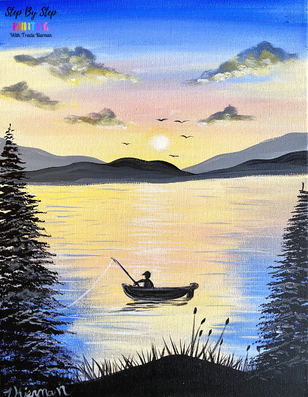 simple boat painting