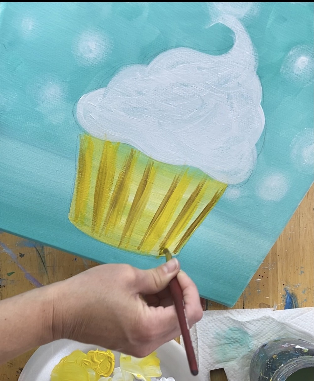Cupcake Painting Step By Step Acrylic Tutorial Easy For Beginners