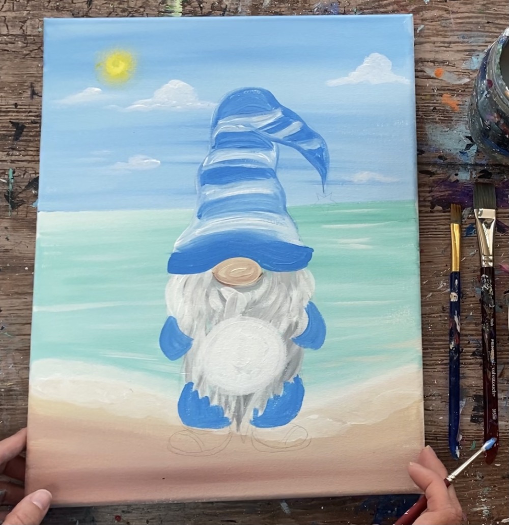 Summer Gnome Painting Tutorial - Tracie Kiernan - Step By Step Painting