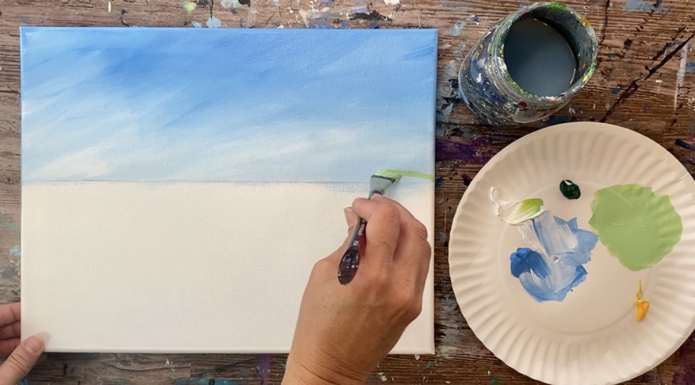 Sunflower Farm Acrylic Painting Tutorial - Tracie Kiernan - Step By ...