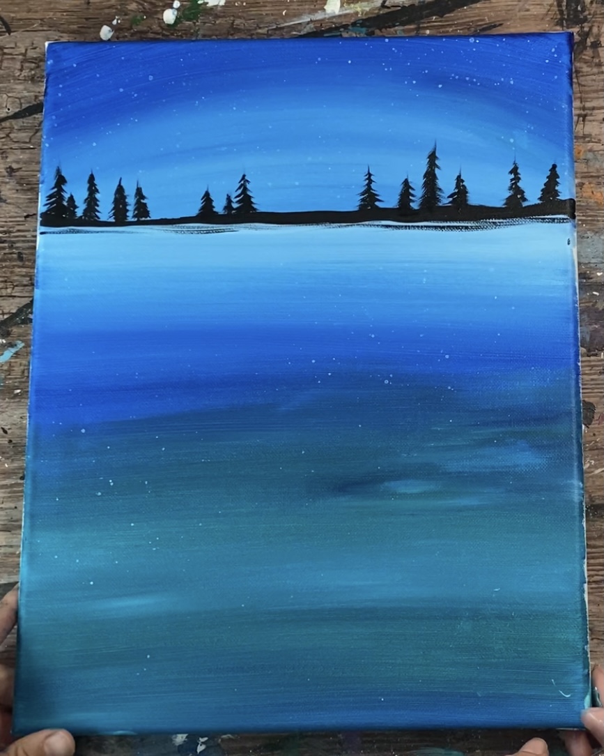 Moonlight Kayak Acrylic Painting Tutorial - Tracie Kiernan - Step By ...