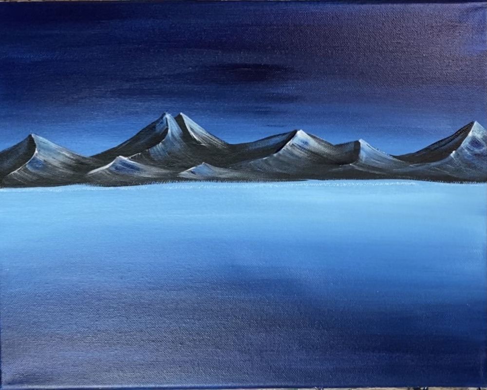 Aurora Lake Acrylic Painting Tutorial - Tracie Kiernan - Step By Step ...