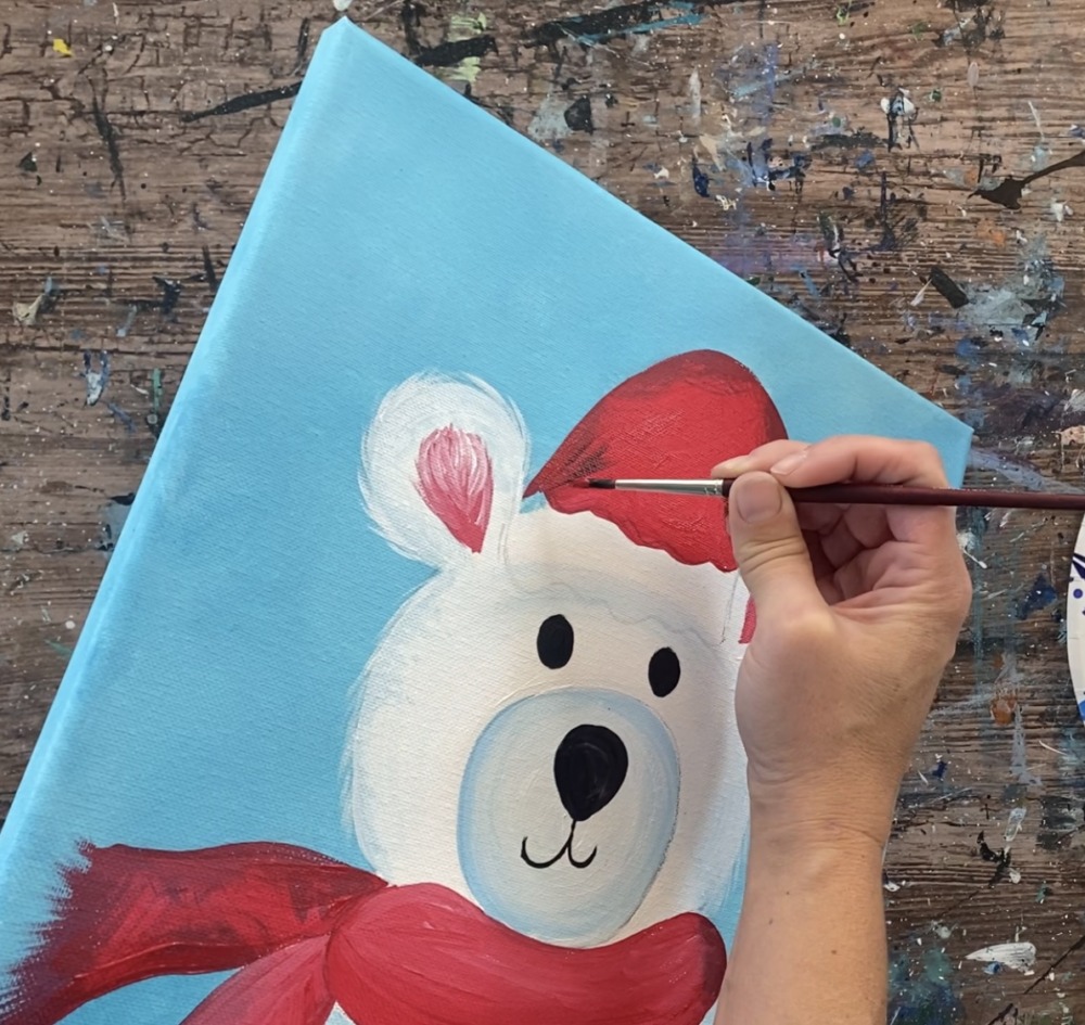 How To Paint A Polar Bear Easy - Tracie Kiernan - Step By Step Painting
