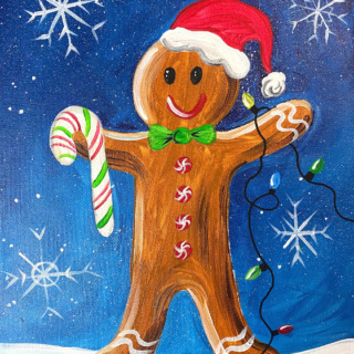 Gingerbread Man Acrylic Painting Tutorial - Tracie Kiernan - Step By ...