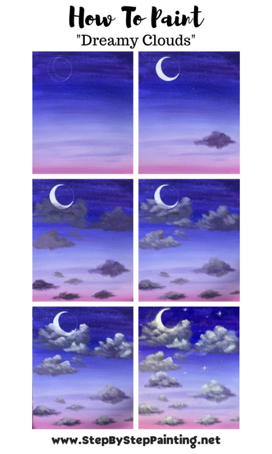How To Paint Clouds Beginner Acrylic Tutorial