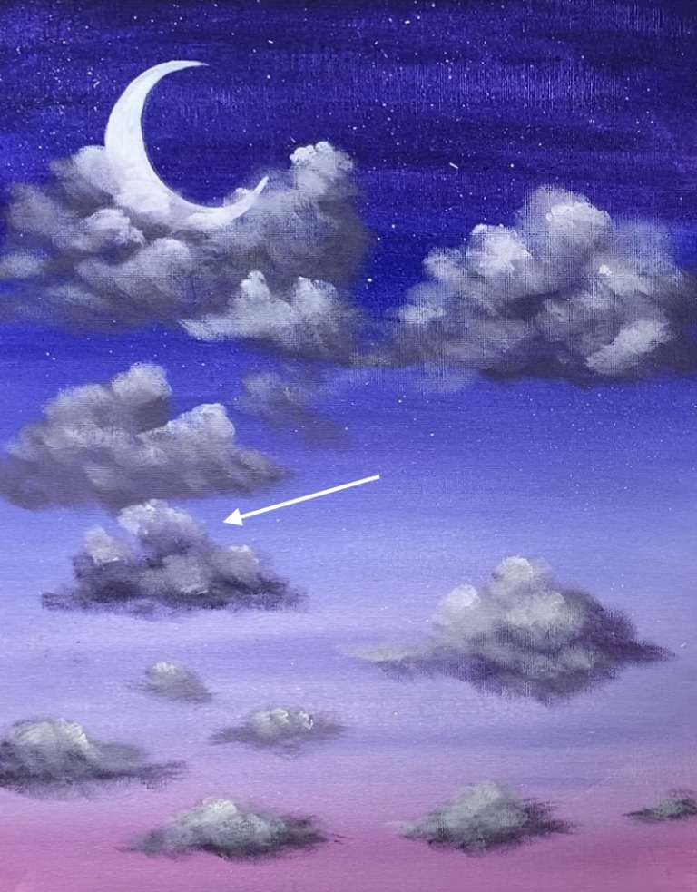 How To Paint Clouds Beginner Acrylic Tutorial