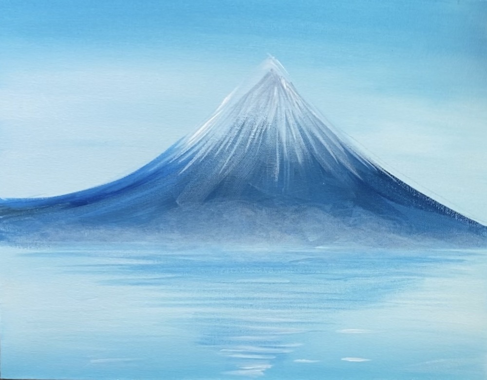 How To Paint Mount Fuji Step By Step Acrylic Painting IMG 2349