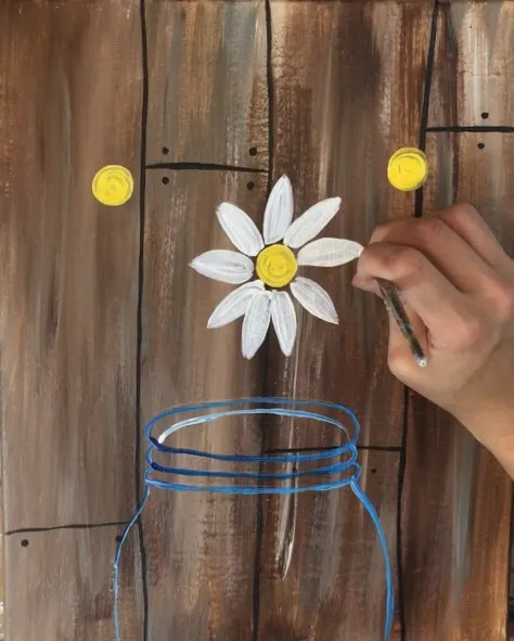 how to paint daisies