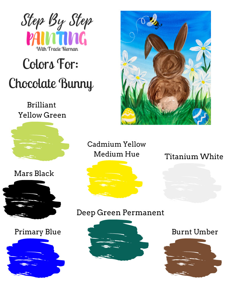 Chocolate Bunny Acrylic Painting Tutorial - Tracie Kiernan - Step By ...