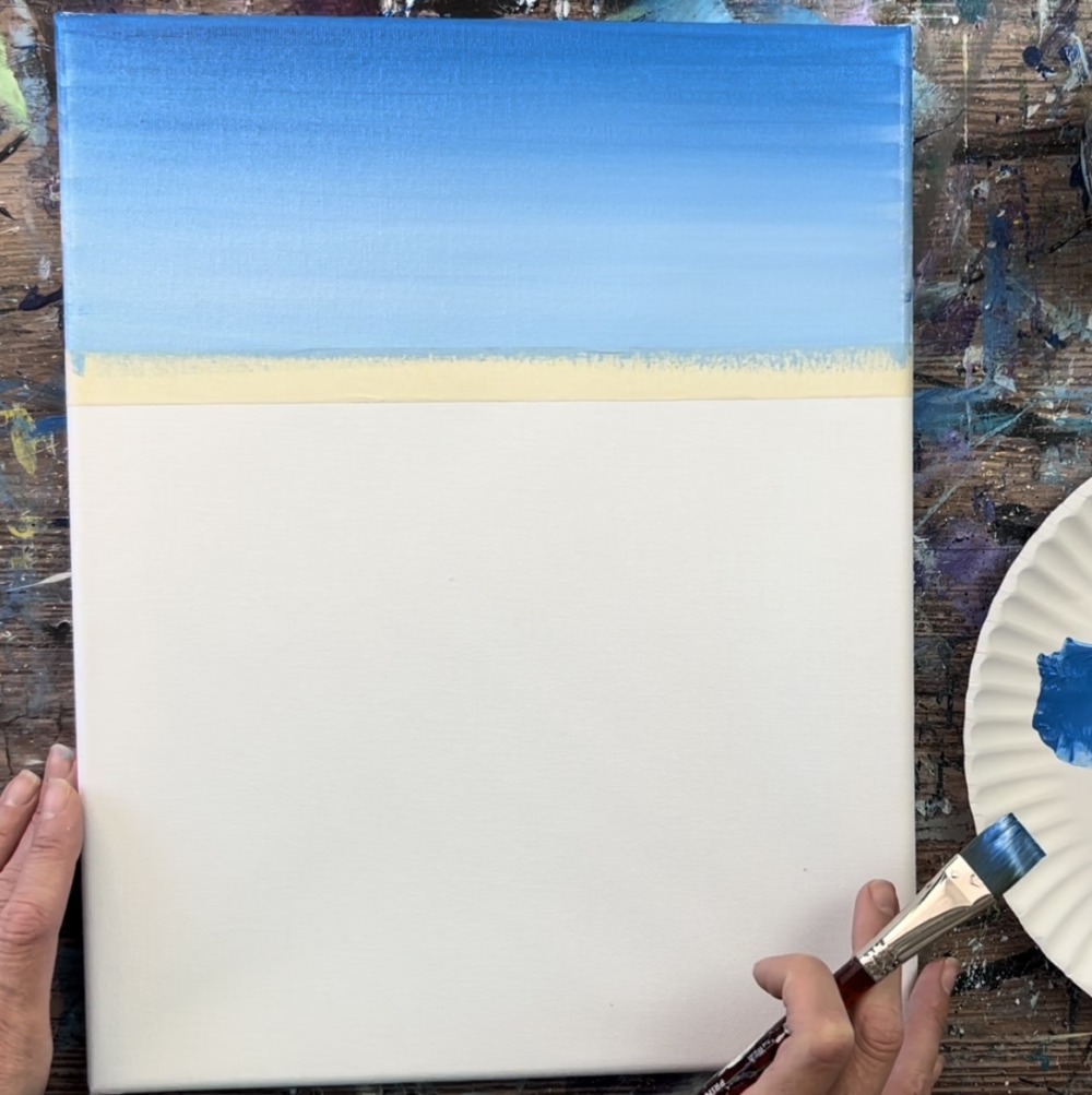 How To Paint A Beach - Acrylic Painting Tutorial