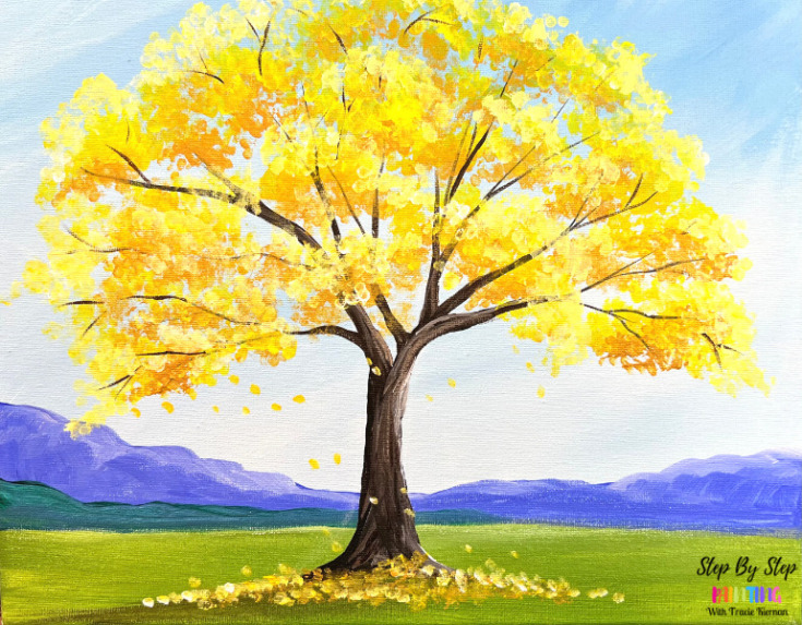How To Paint A Golden Oak Tree