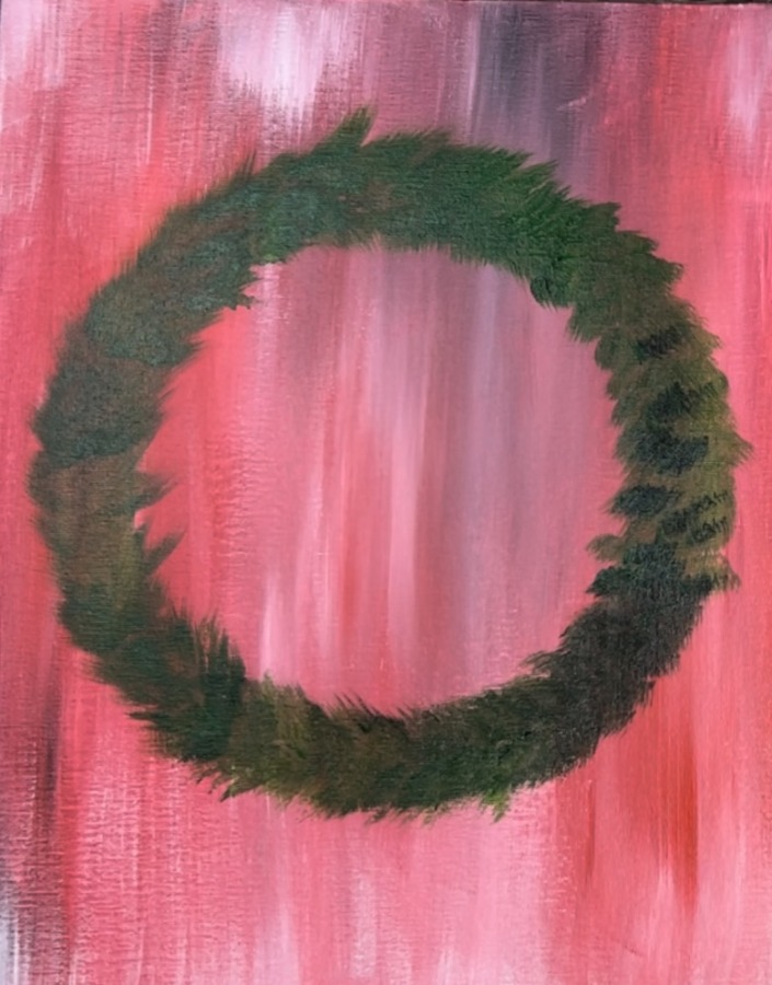 How To Paint A Christmas Wreath - Tracie Kiernan - Step By Step Painting