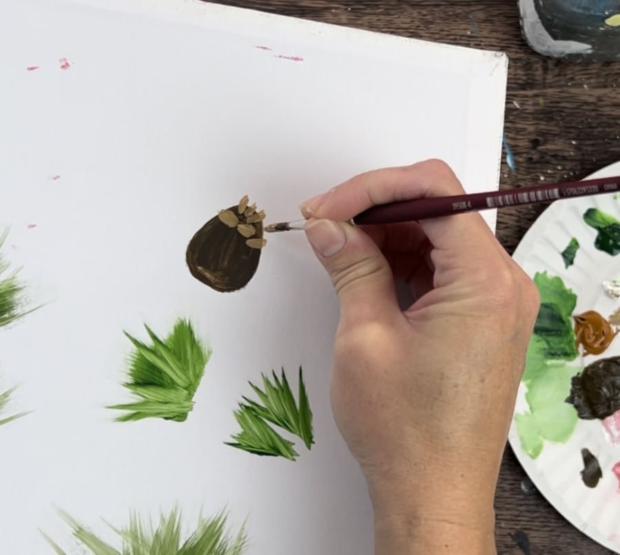 How To Paint A Christmas Wreath - Tracie Kiernan - Step By Step Painting