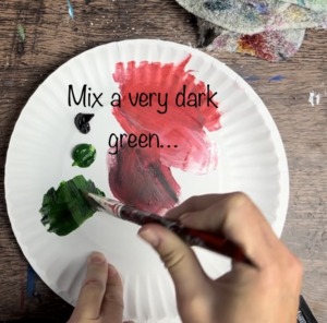 How To Paint A Christmas Wreath - Tracie Kiernan - Step By Step Painting