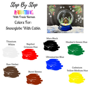 Snow Globe With Cabin - Acrylic Painting Tutorial - Tracie Kiernan ...
