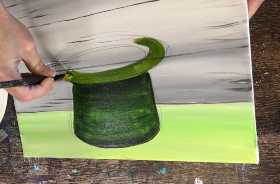 St. Patrick's Day Bouquet Acrylic Painting Tutorial Tracie Kiernan