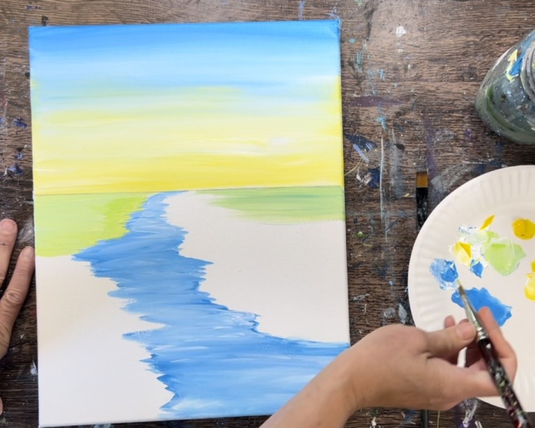 Landscape Painting Tutorial - Online Painting For Beginners