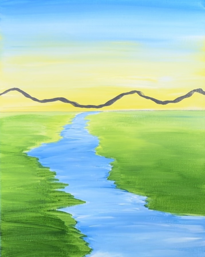 Landscape Painting Tutorial - Online Painting For Beginners