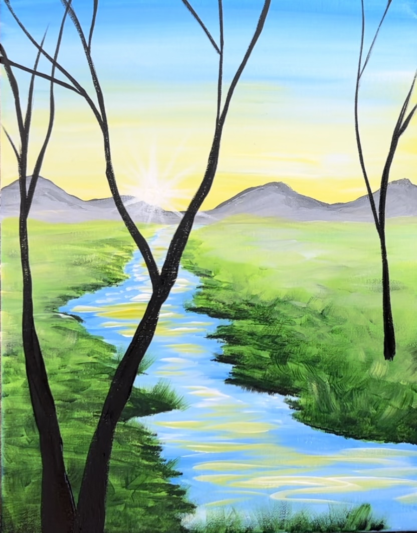 Easy Landscapes With Trees Bounce It Like A Bunny Easy Landscapes With Trees Bounce It Like A Bunny