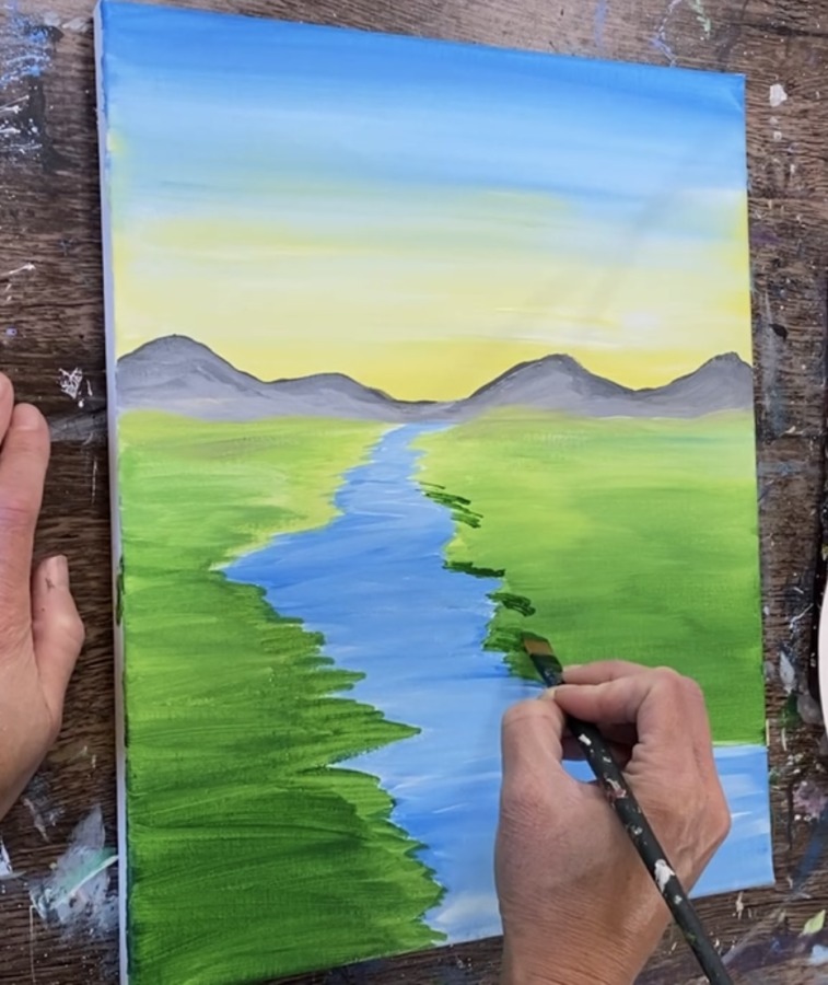 Landscape Painting Tutorial - Online Painting For Beginners