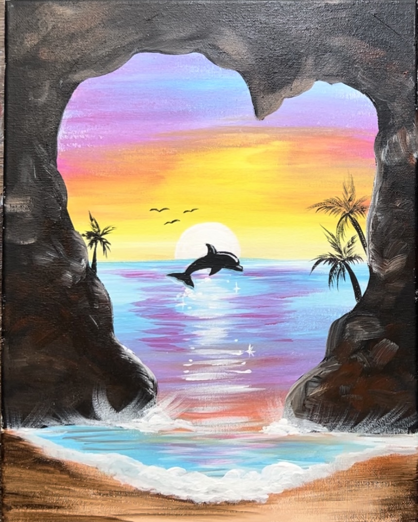 dolphin painting 