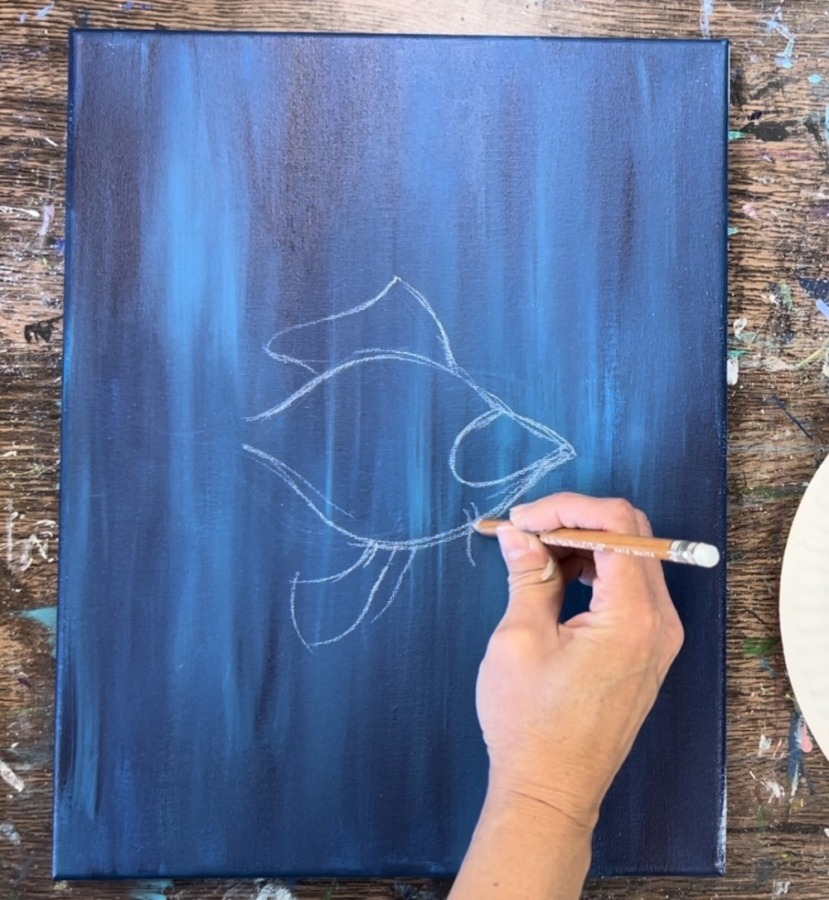 How To Paint A Goldfish - Acrylic Painting Tutorial - Tracie Kiernan ...