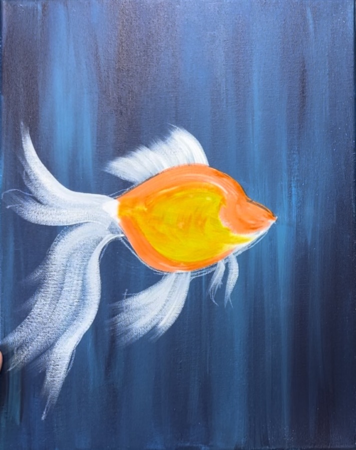 How To Paint A Goldfish - Acrylic Painting Tutorial - Tracie Kiernan ...