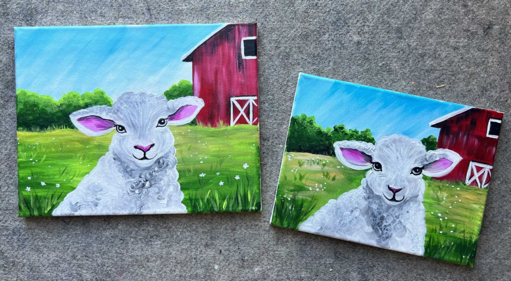 sheep painting