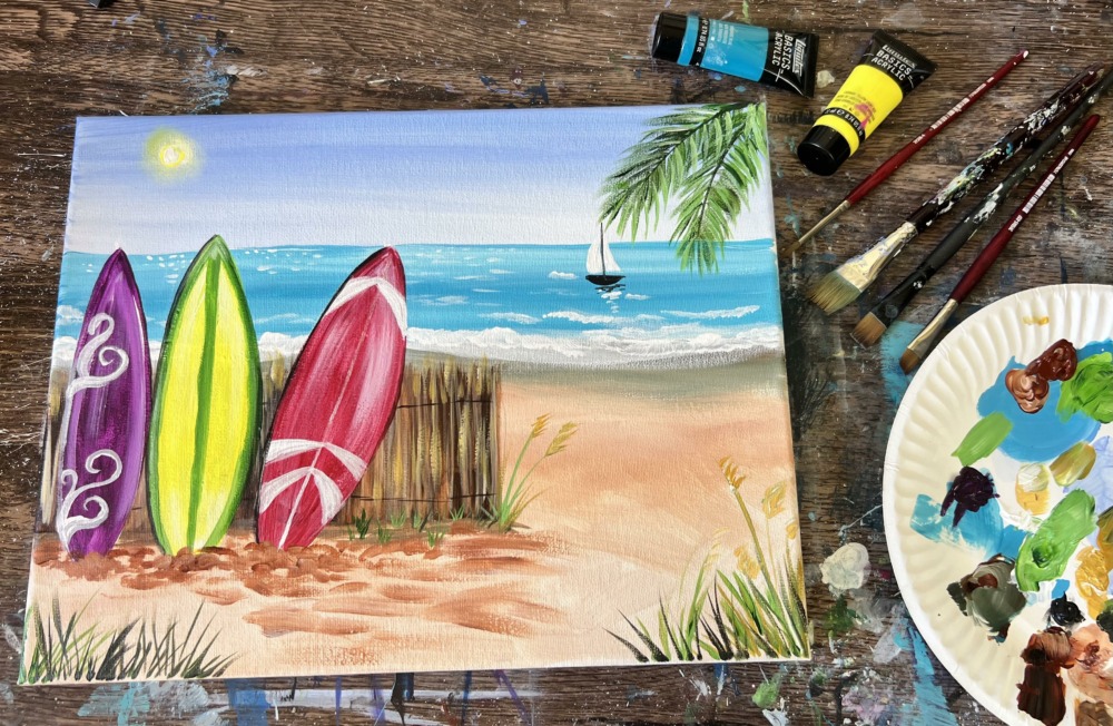 surfboard painting 