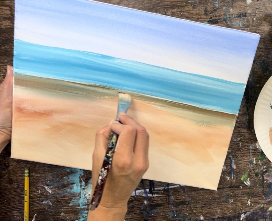 Surfboard Painting - Acrylic Painting Tutorial Online