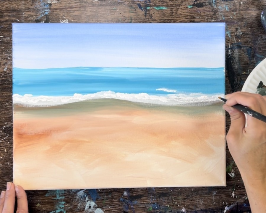 Surfboard Painting - Acrylic Painting Tutorial Online