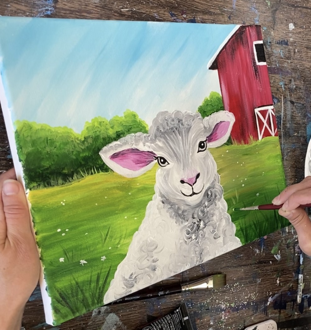 sheep painting 