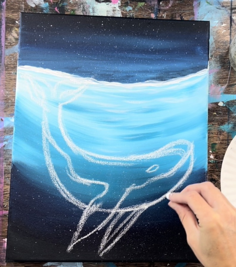 How To Paint A Blue Whale - Step By Step Tutorial - Tracie Kiernan ...