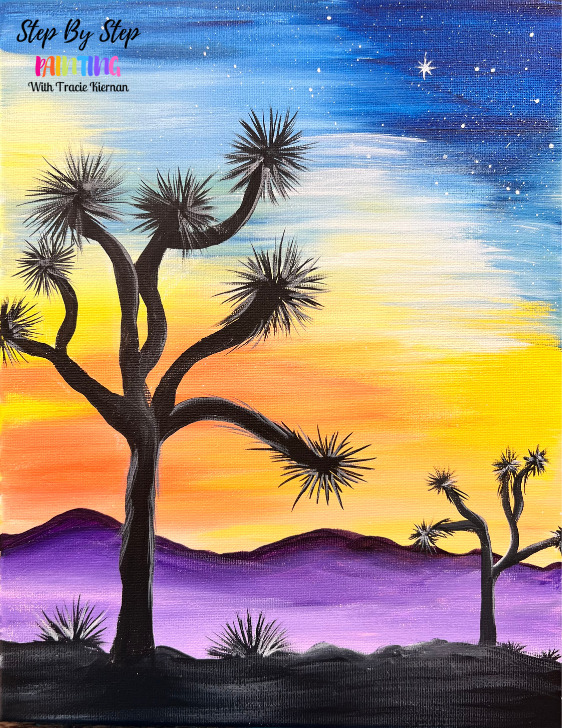 tree acrylic paintings