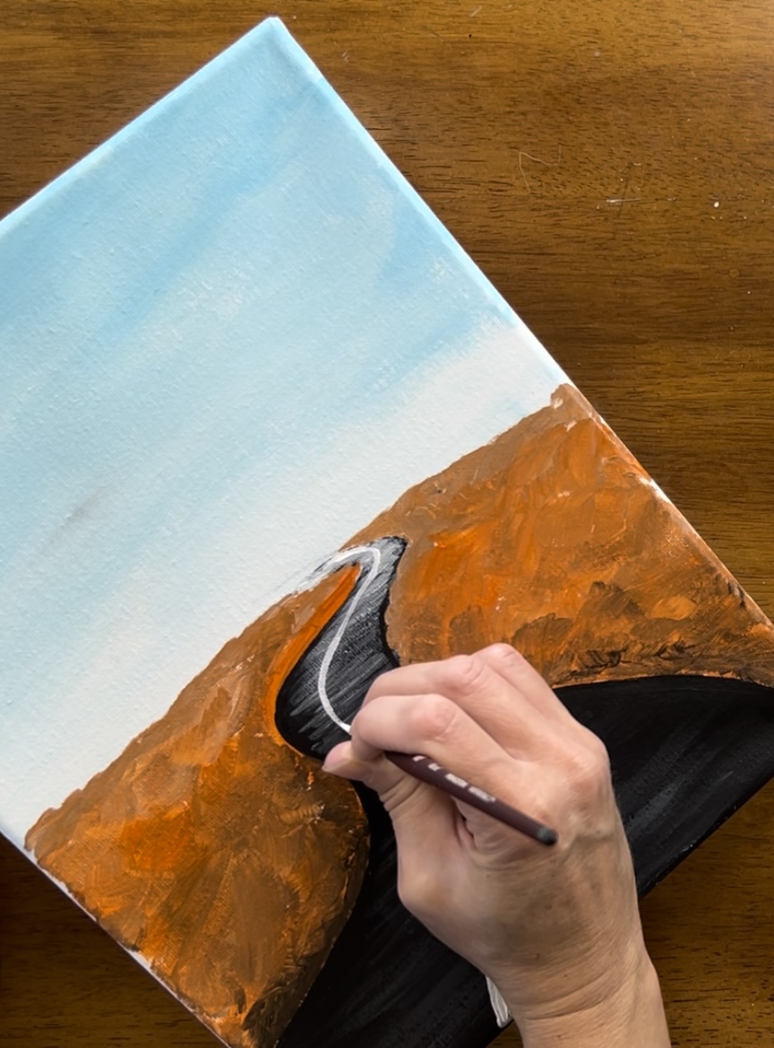 How To Paint Autumn Drive Acrylic Painting Tutorial Tracie