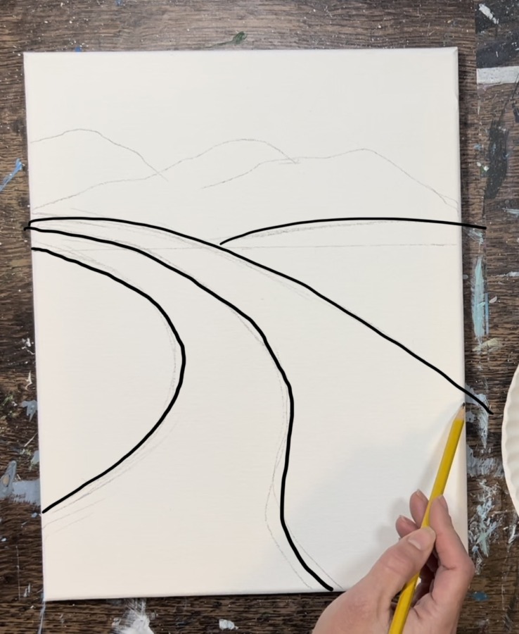 How To Paint A "Tuscan Landscape" - Acrylic Painting Tutorial - Tracie ...