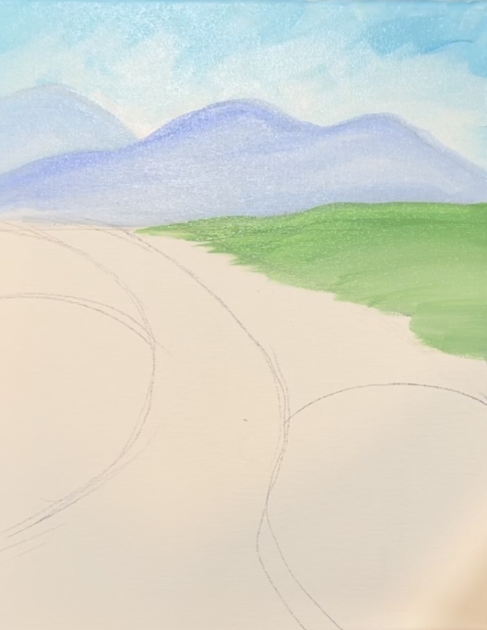 How To Paint A "Tuscan Landscape" - Acrylic Painting Tutorial - Tracie ...