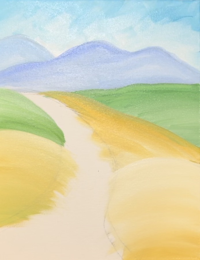 How To Paint A "Tuscan Landscape" - Acrylic Painting Tutorial - Tracie ...