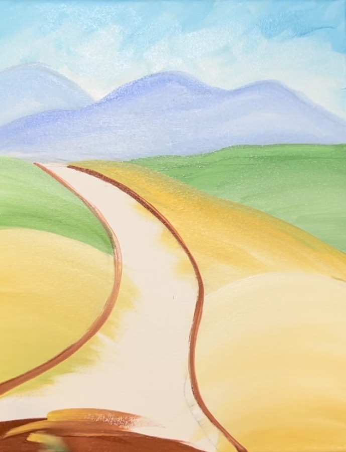 How To Paint A "Tuscan Landscape" - Acrylic Painting Tutorial - Tracie ...