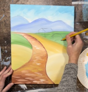 How To Paint A "Tuscan Landscape" - Acrylic Painting Tutorial - Tracie ...