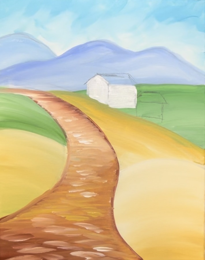 How To Paint A "Tuscan Landscape" - Acrylic Painting Tutorial - Tracie ...