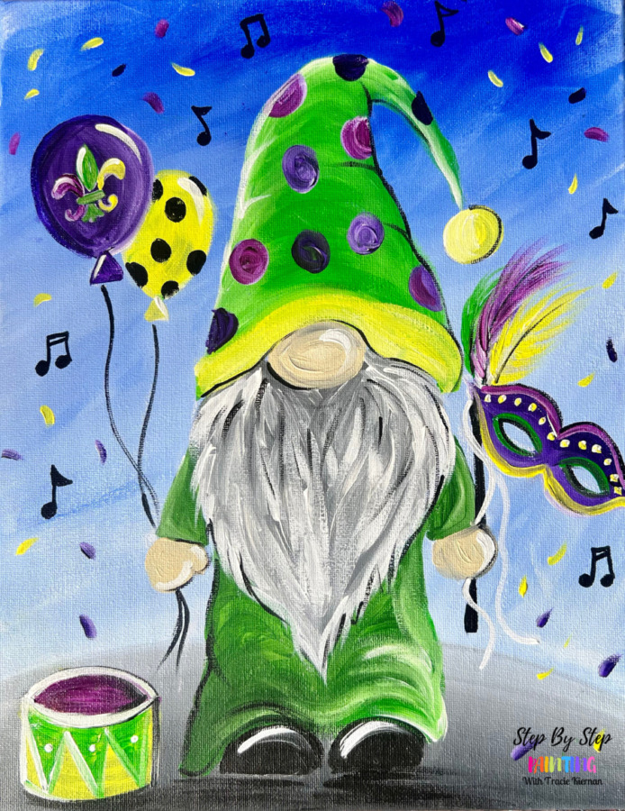 mardi gras gnome background