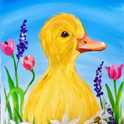 Spring Duckling – Acrylic Painting Tutorial