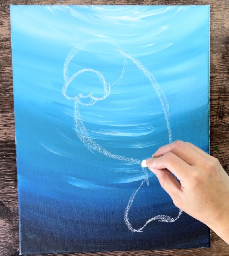 How To Paint A Manatee - Acrylic Painting Tutorial - Tracie Kiernan ...