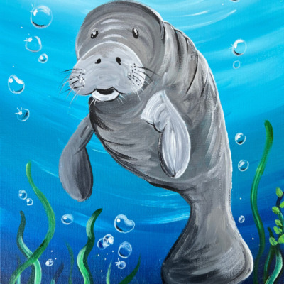 How To Paint A Manatee – Acrylic Painting Tutorial