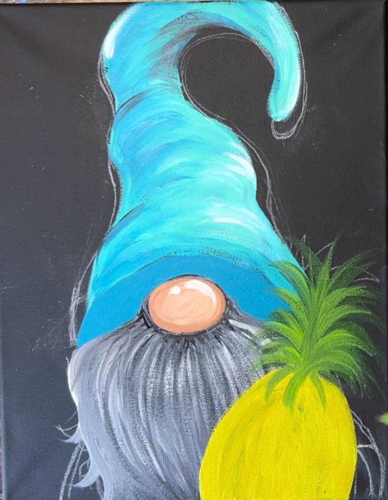 How To Paint "Aloha Gnome" - Acrylic Painting Tutorial - Tracie Kiernan ...